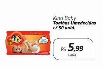 Drogal Toalhas umedecidas kind baby 50un oferta