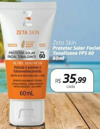 Drogal Protetor solar zeta skin oferta