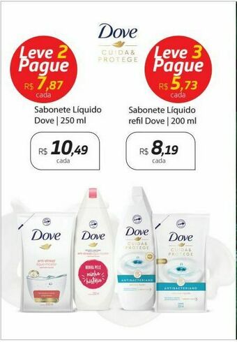 Drogal Sabonete líquido dove oferta