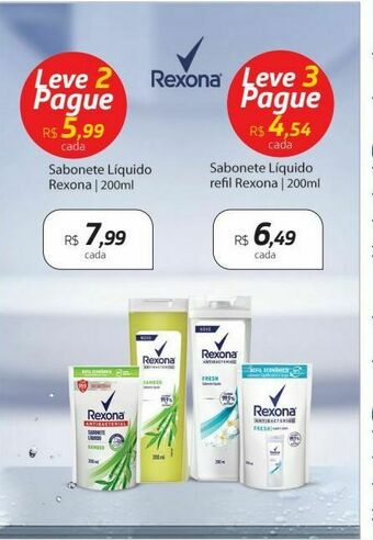 Drogal Sabonete líquido rexona 200ml oferta