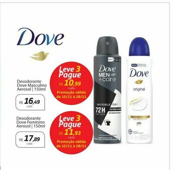 Desodorante dove masculino