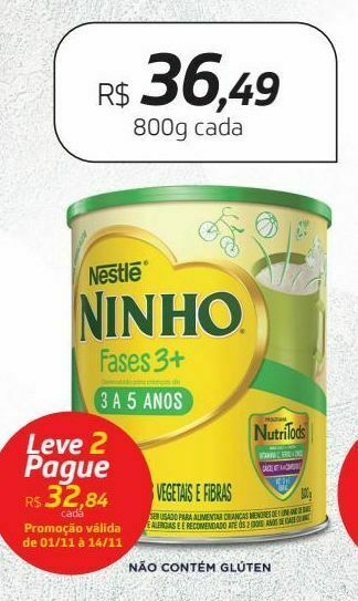 Drogal Leite infantil ninho +3 800g oferta