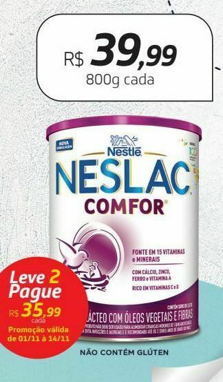 Drogal Leite infantil neslac comfor 800g oferta