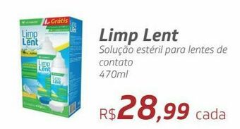 Drogal Limp lent solução estéril para lentes de contato 470ml oferta