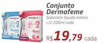 Drogal Conjunto dermafeme sabonete líquido íntimo c/2 200ml cada oferta
