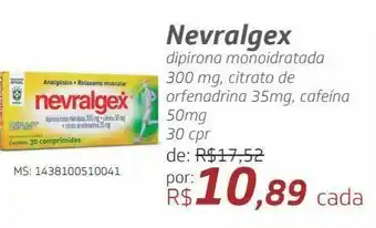 Drogal Nevralgex 50mg 30 cpr oferta