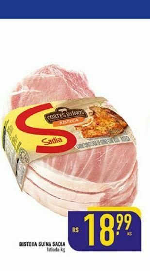 Mercantil Rodrigues Bisteca suina sadia oferta