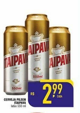 Mercantil Rodrigues Cerveja pilsen itaipava oferta