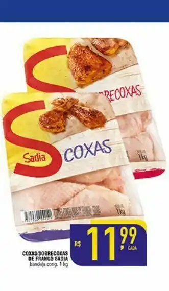 Mercantil Rodrigues Coxas sobrecoxas de frango sadia oferta