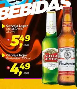 Frangolândia Cerveja Lager Stella Artois 330ml oferta