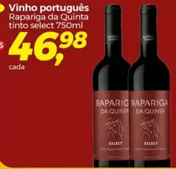 Frangolândia Vinho português Rapariga da Quinta tinto select 750ml oferta