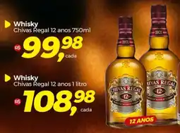 Frangolândia Whisky Chivas Regal 12 anos 1 litro oferta