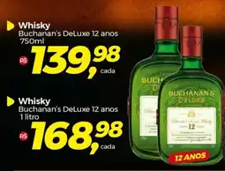 Frangolândia Whisky Buchanan's DeLuxe 12 anos 750ml oferta
