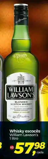 Frangolândia Whisky escocês William Lawson's 1 litro oferta