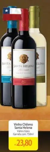 Atacadão Vinho Chileno Santa Helena Vários tipos Garrafa com 750ml oferta
