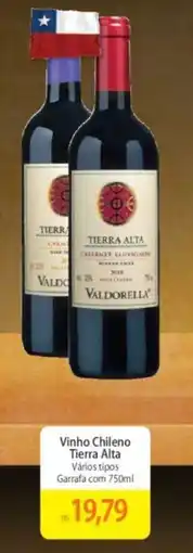 Atacadão Vinho Chileno Tierra Alta Vários tipos Garrafa com 750ml oferta