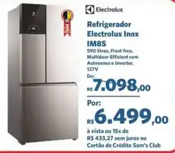 Sam's Club Electrolux Refrigerador Electrolux Inox IM8S oferta