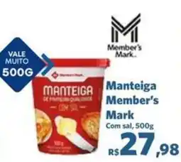 Sam's Club Manteiga Member's Mark Com sal, 500g oferta
