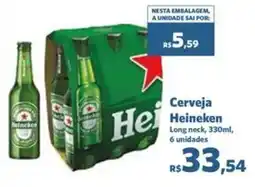Sam's Club Cerveja Heineken Long neck, 330ml, oferta