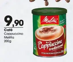 Zaffari Café Cappuccino Melitta 200g oferta