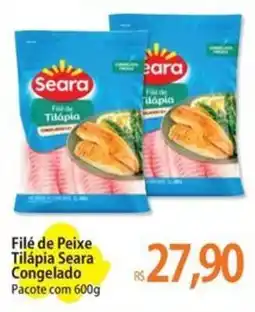 Atacadão Filé de Peixe Tilápia Seara Congelado Pacote com 600g oferta