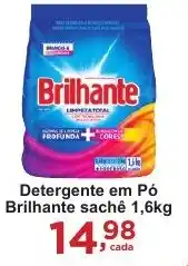 Rossi Supermercado Detergente em Pó Brilhante sachê 1,6kg oferta
