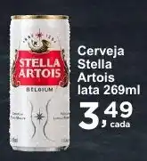 Rossi Supermercado Cerveja Stella Artois lata 269ml oferta