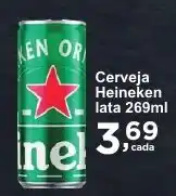 Rossi Supermercado Cerveja Heineken lata 269ml oferta