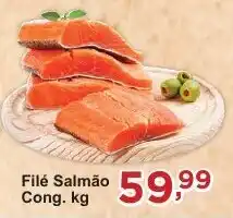 Rossi Supermercado Filé Salmão Cong. kg oferta