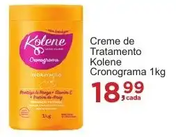 Rossi Supermercado Creme de Tratamento Kolene Cronograma 1kg oferta