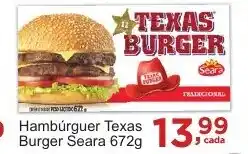 Rossi Supermercado Hamburguer Texas Burger Seara 672g oferta