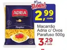 Rossi Supermercado Macarrão Adria c/ Ovos Parafuso 500g oferta