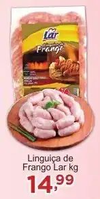 Rossi Supermercado Linguiça de Frango Lar kg oferta
