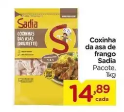 Carrefour Coxinha da asa de frango Sadia Pacote, 1kg oferta