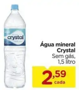 Água mineral Crystal Sem gás, 1,5 litro