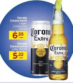 Carrefour Cerveja Corona Extra Lager, Long neck, 330ml oferta