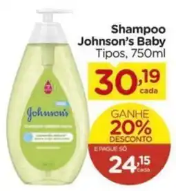 Carrefour Shampoo Johnson's Baby Tipos, 750ml oferta