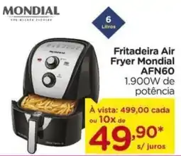 Carrefour Fritadeira Air Fryer Mondial AFN60 1.900W de potência oferta