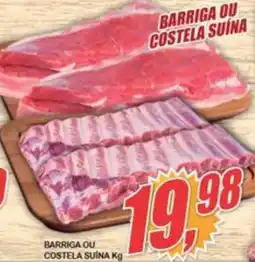Vianense Supermercados BARRIGA OU COSTELA SUINA Kg oferta