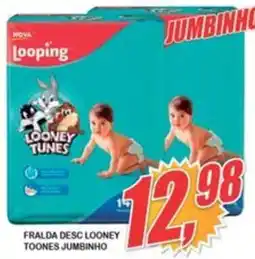 FRALDA DESC LOONEY TOONES JUMBINHO