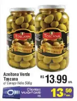 Fort Atacadista Azeitona Verde Toscana c/ Caroço Vidro 500g oferta