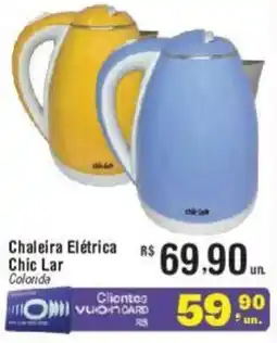 Fort Atacadista Chaleira Elétrica Chic Lar Colorida oferta