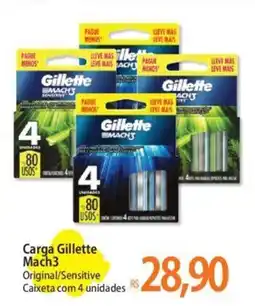 Atacadão Carga Gillette Mach3 oferta