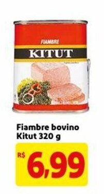 Mercado Extra Fiambre Bovino Kitut 320g oferta