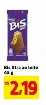 Mercado Extra Bis Xtra ao leite 45g oferta