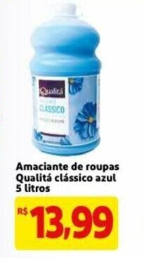 Mercado Extra Amaciante de Roupas Qualita classico azul 5L oferta