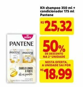 Mercado Extra Kit Shampoo 350ml + Condicionador 175ml Pantene oferta