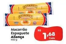 Novo Atacarejo Aliança - macarrão espaguete oferta
