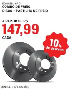 AutoZone COMBO DE FREIO DISCO + PASTILHA DE FREIO oferta