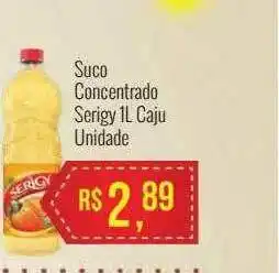 Mart Minas Suco Concentrado Serigy Caju 1L unidade oferta